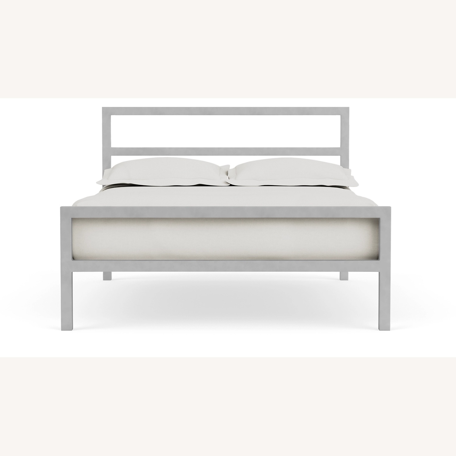 Room & Board Silver Stainless Steel Queen Bed - image-0
