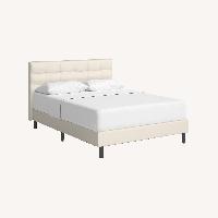 Wayfair Light Gray Fabric Queen Bed