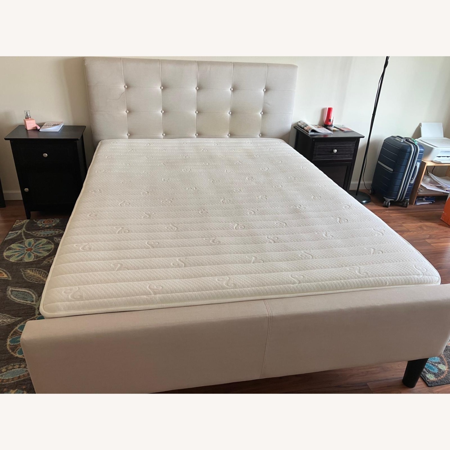 Wayfair Light Gray Fabric Queen Bed - image-2