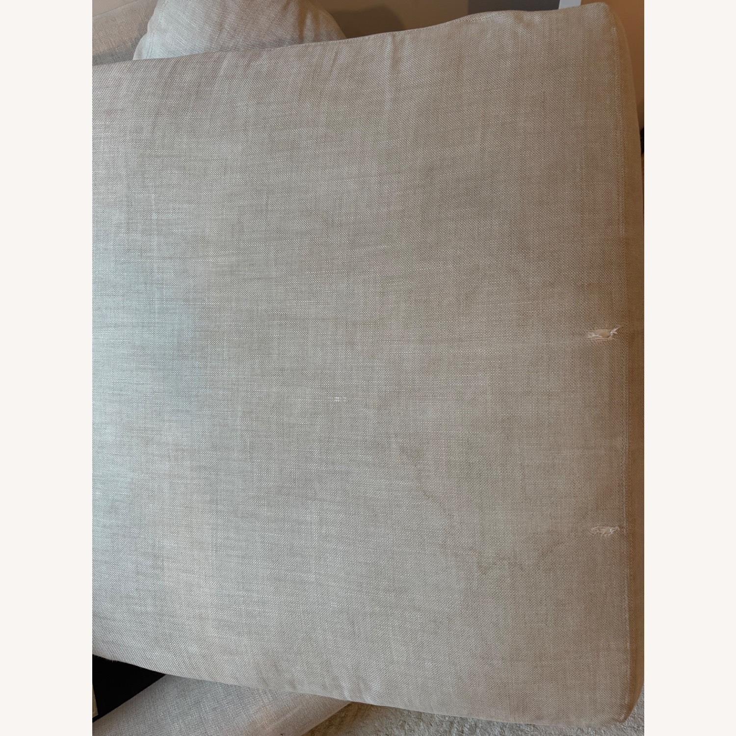 Restoration Hardware Natural Fabric 2 Seater Sofa - image-2