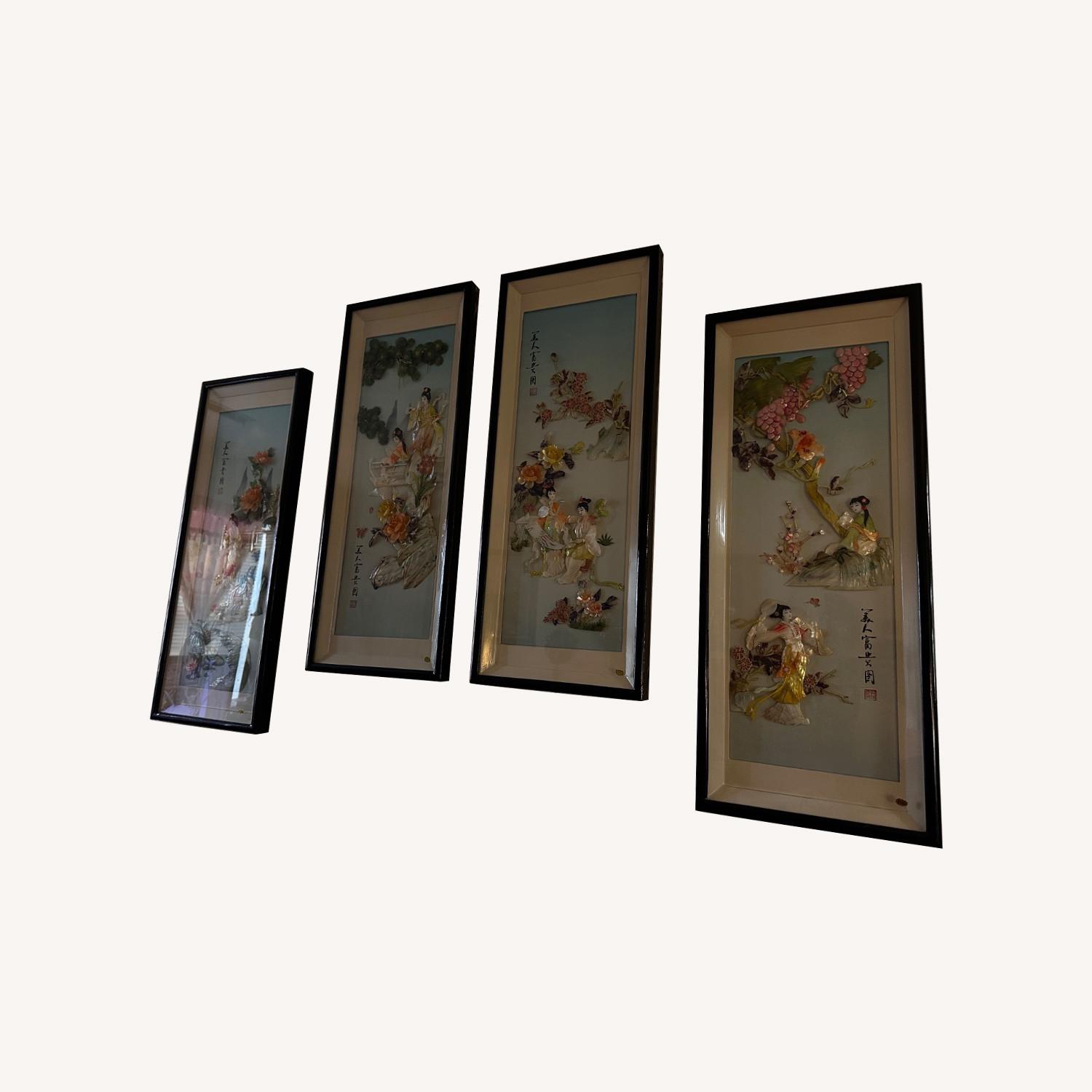 Vintage Mother of Pearl Wall Decor - image-0
