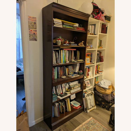 Used Lord & Taylor Dark Brown Wood Bookcase for sale on AptDeco