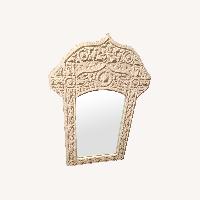 White Wood Wall Mirror