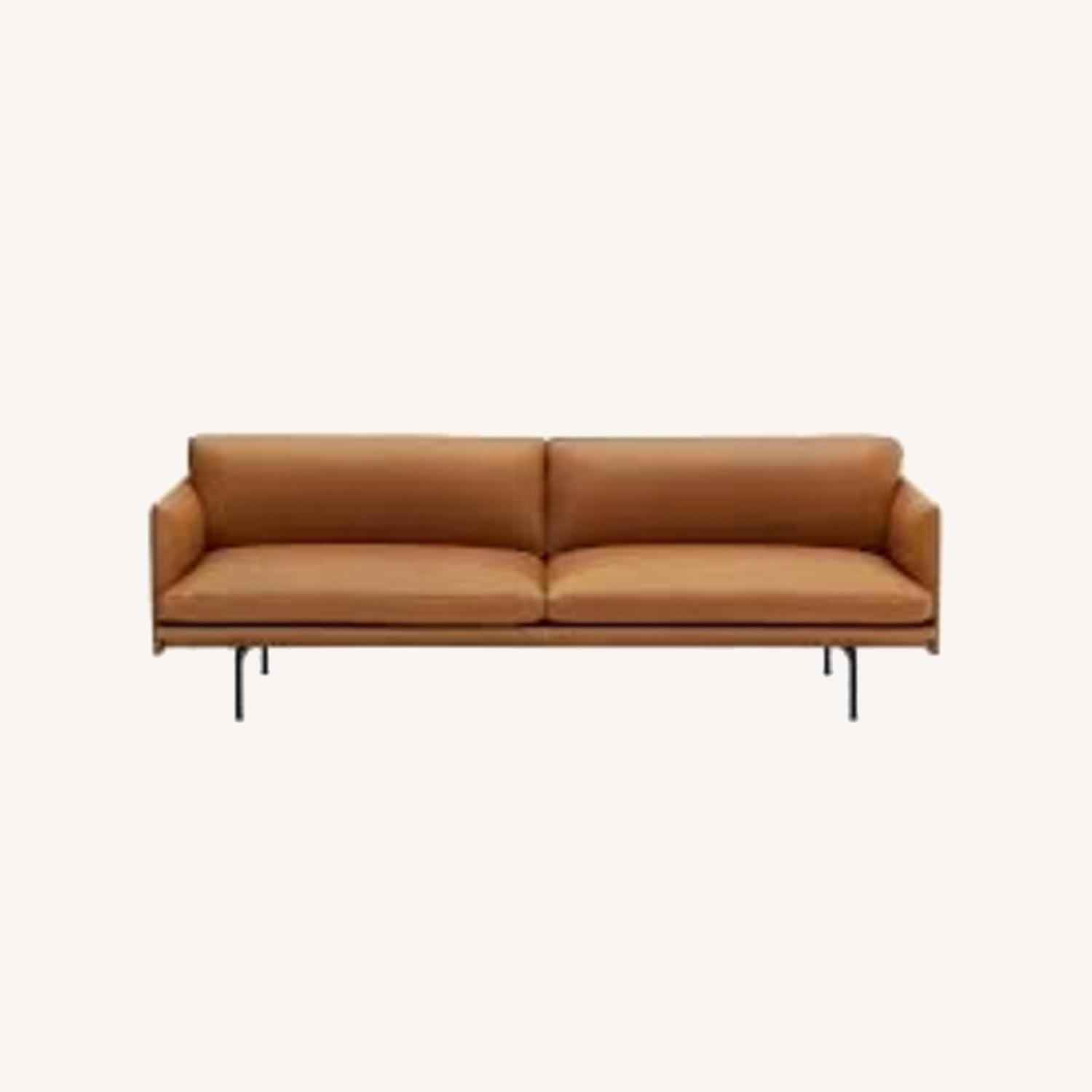 Design within Reach Outline Leather Sofa - image-0