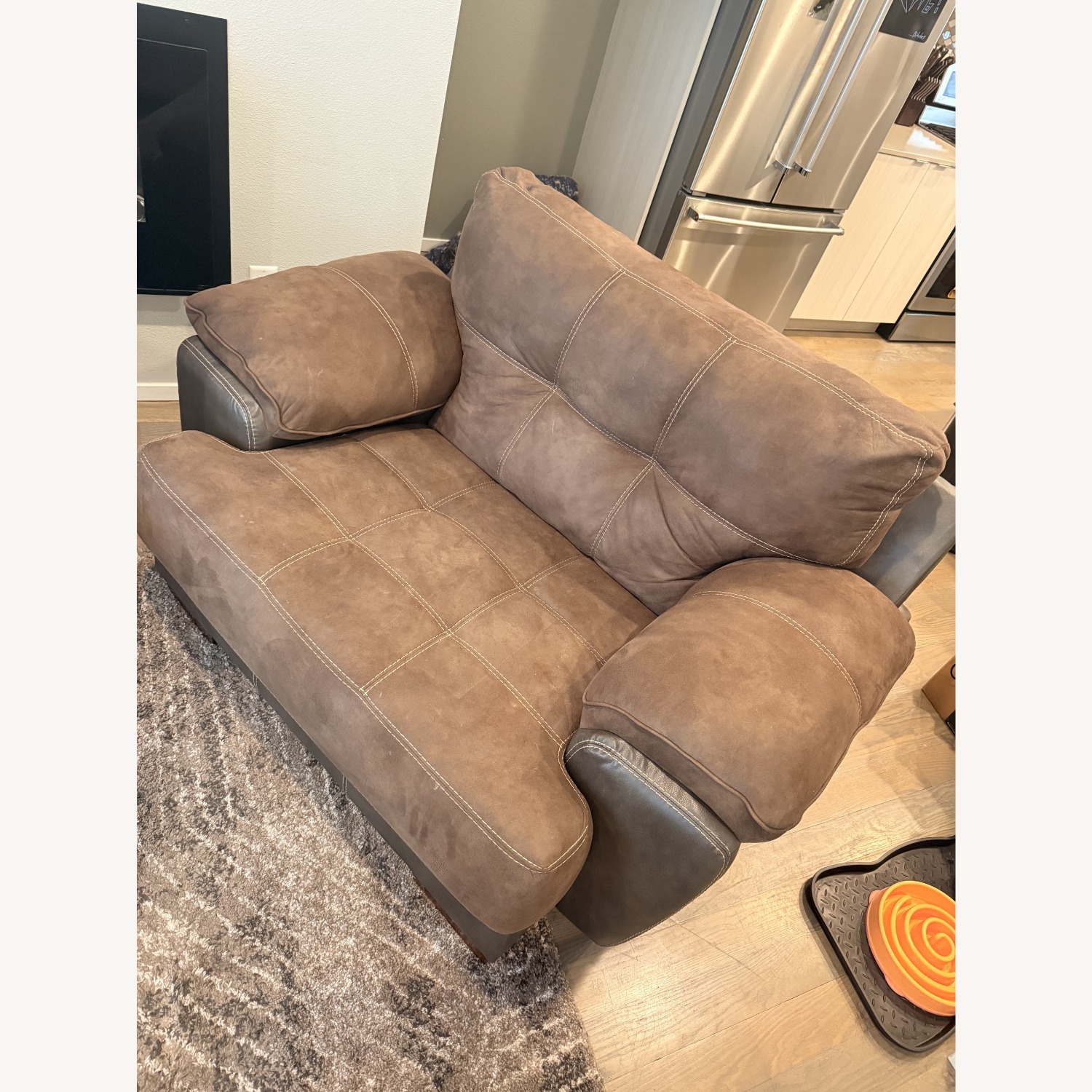 Drummond 2Tone Dusk Chair Dark Brown - image-2