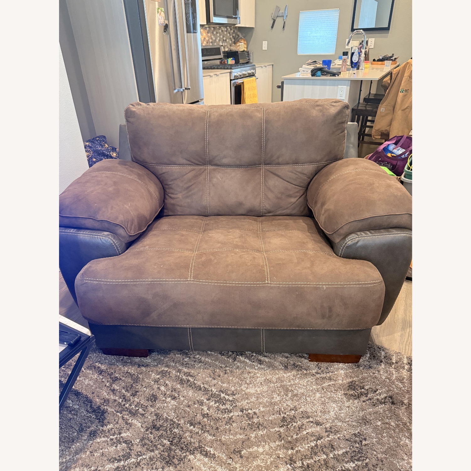 Drummond 2Tone Dusk Chair Dark Brown - image-1