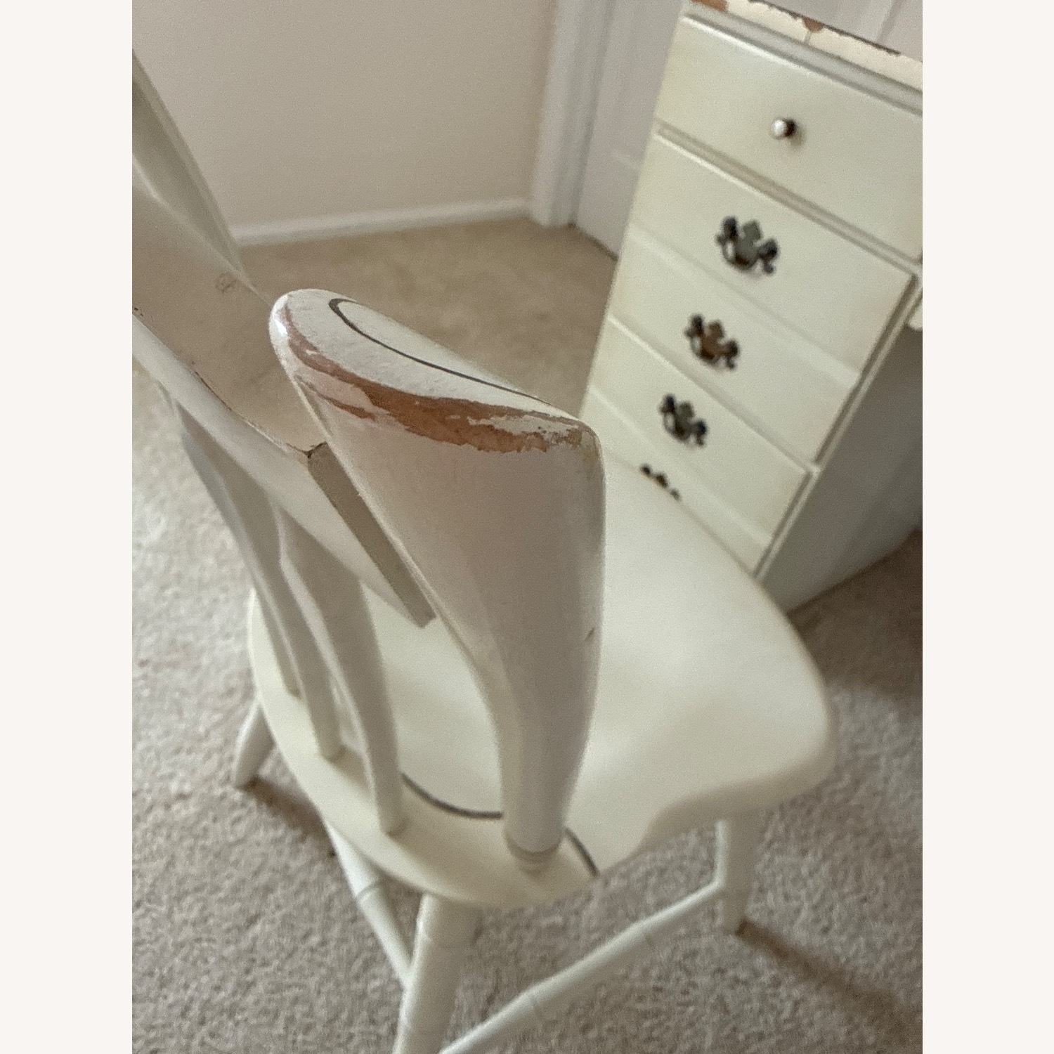 Ethan Allen American Carved White Desk - image-11