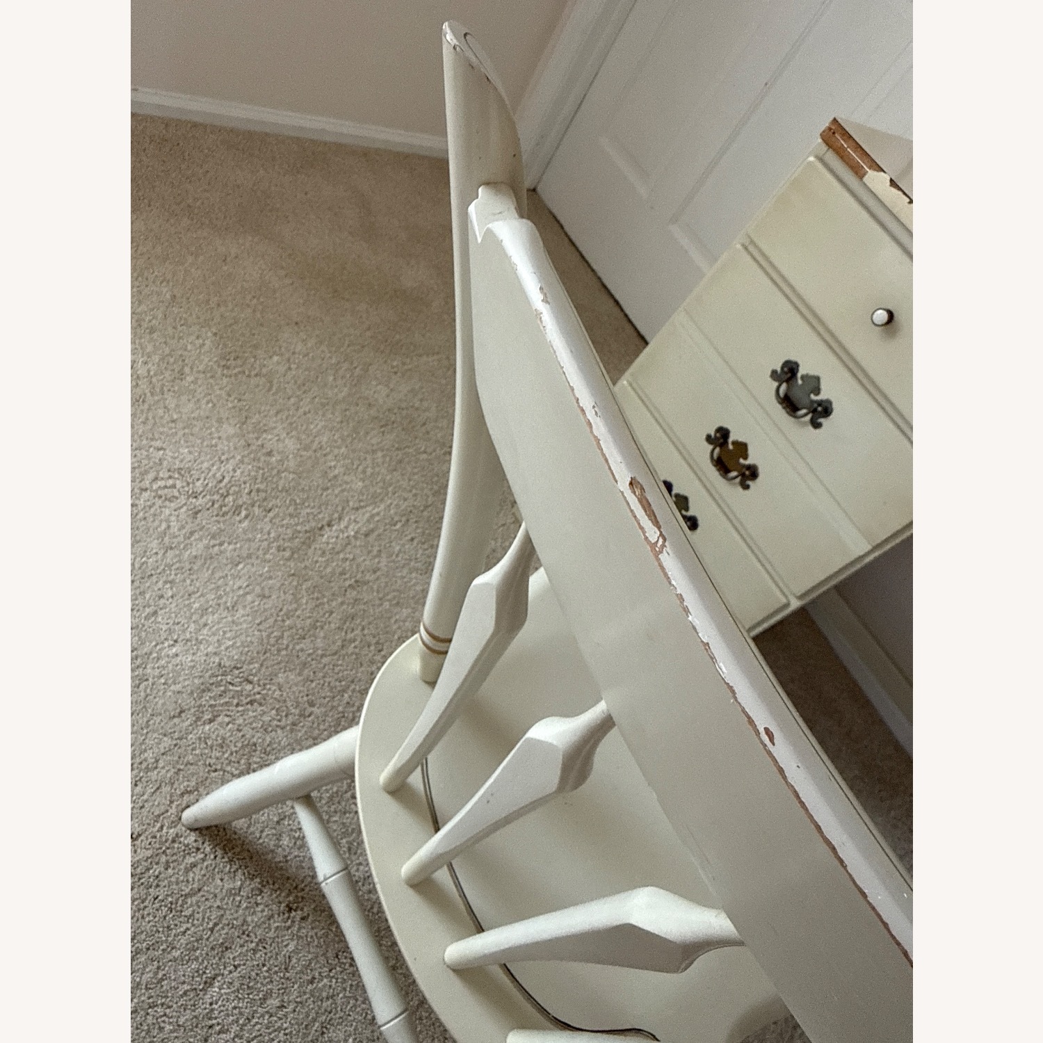 Ethan Allen American Carved White Desk - image-12