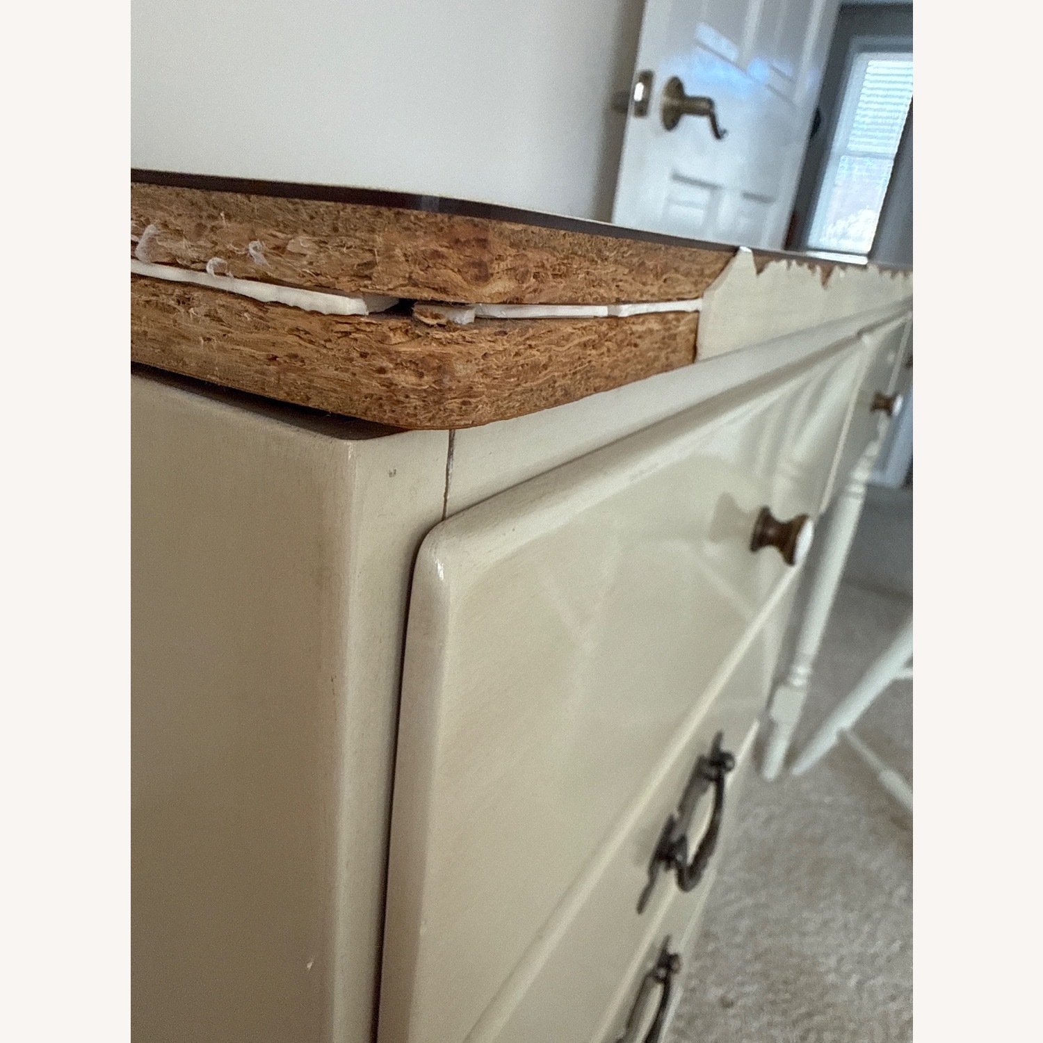 Ethan Allen American Carved White Desk - image-2