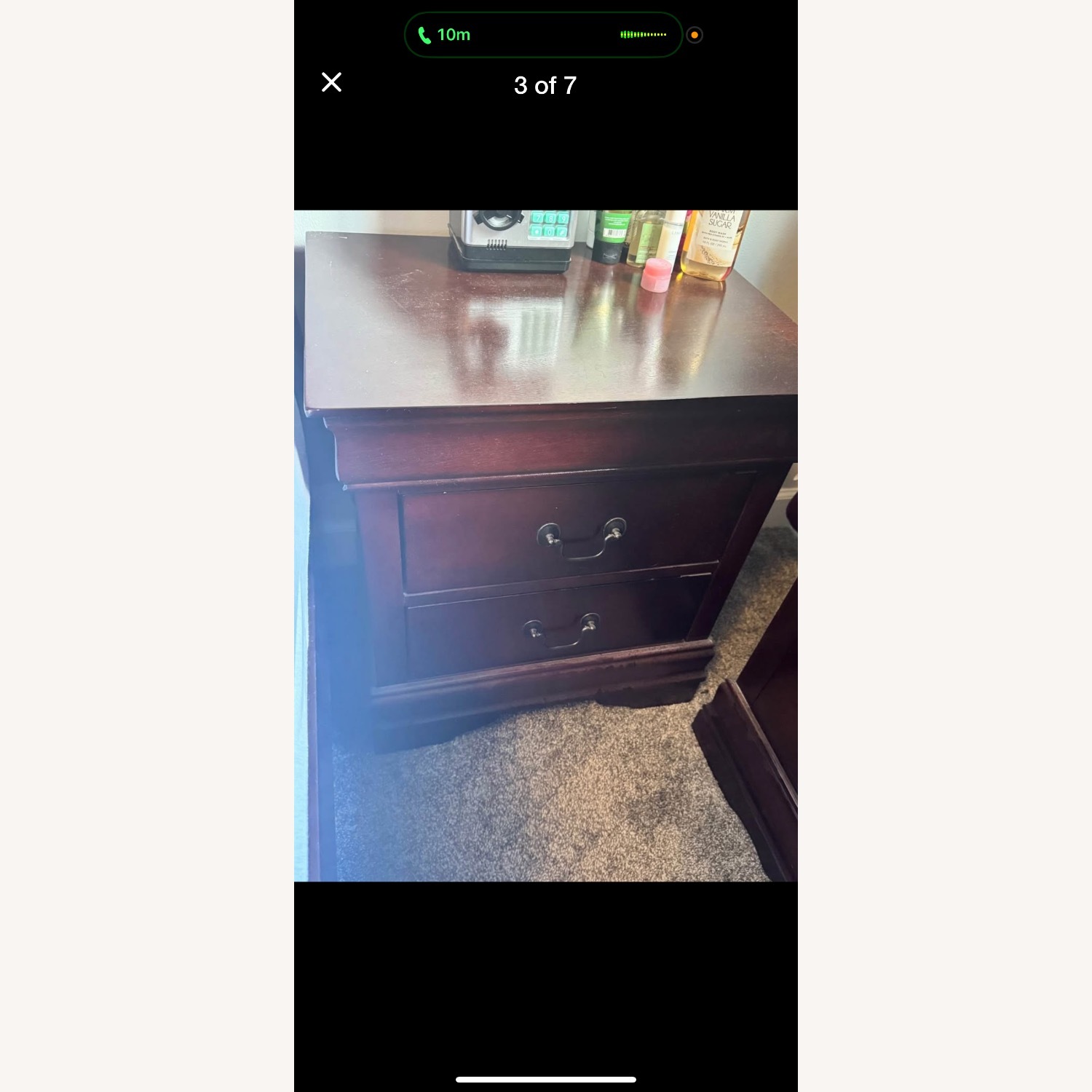 Ashley Furniture Dark Brown Wood Queen Bed - image-3