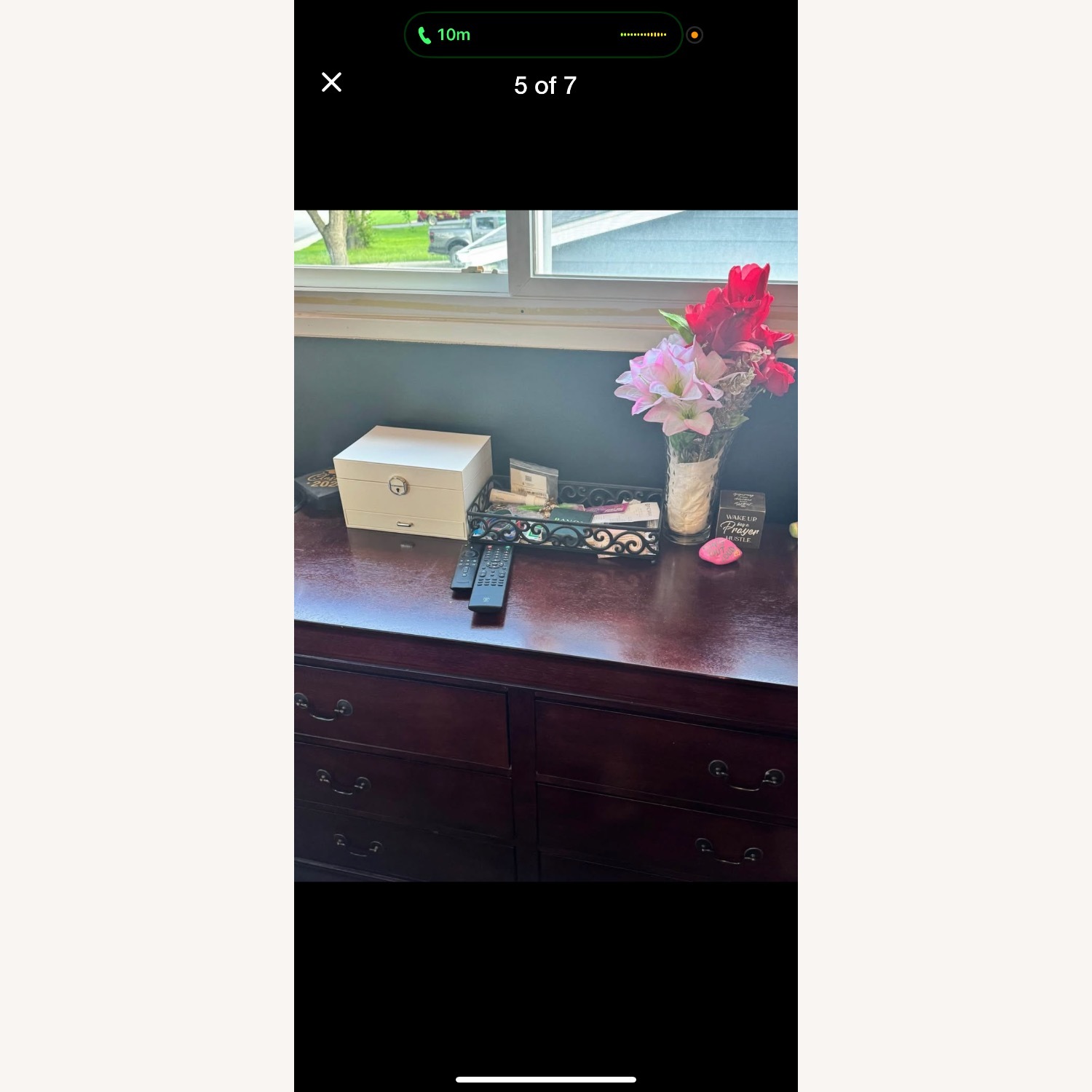 Ashley Furniture Dark Brown Wood Queen Bed - image-4