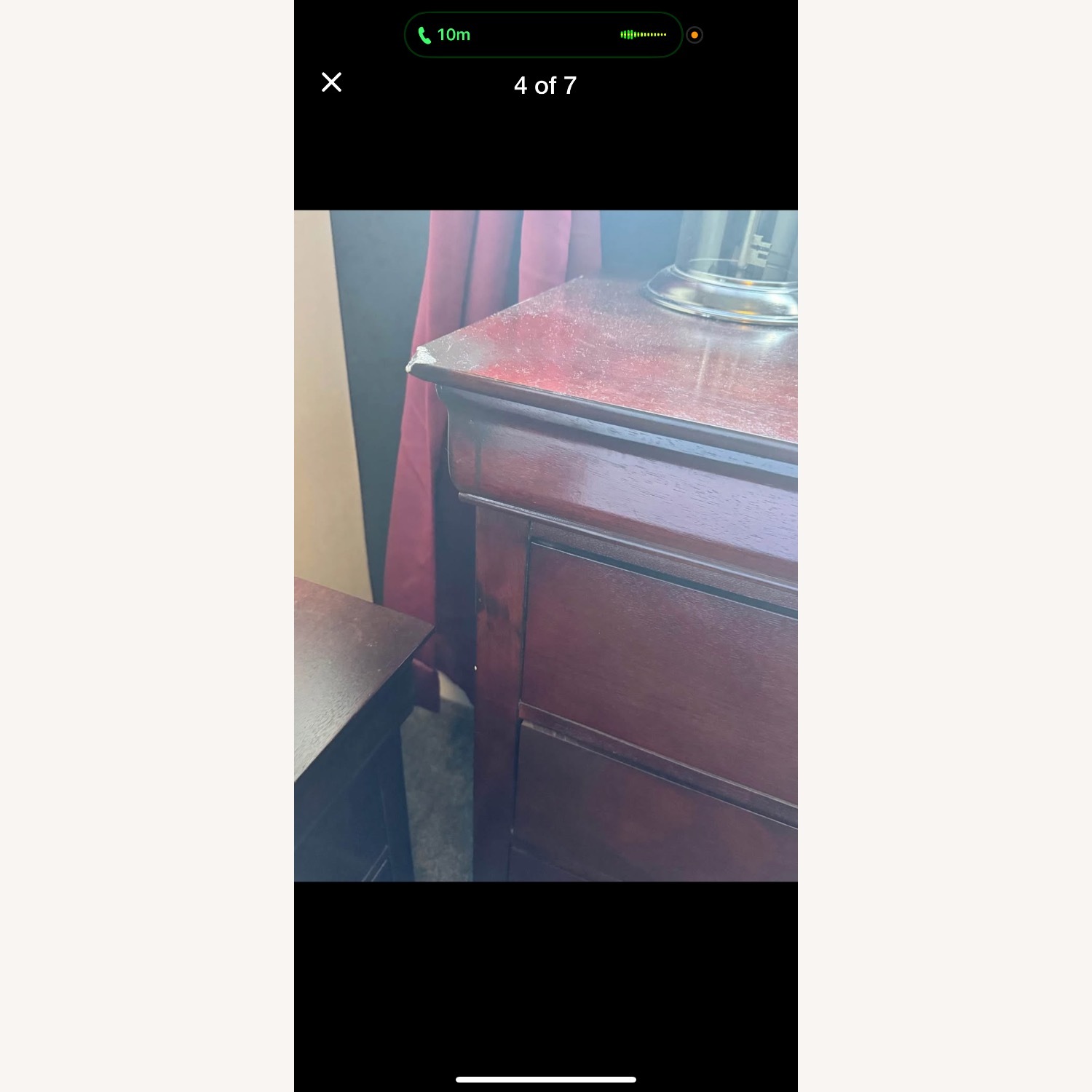 Ashley Furniture Dark Brown Wood Queen Bed - image-2