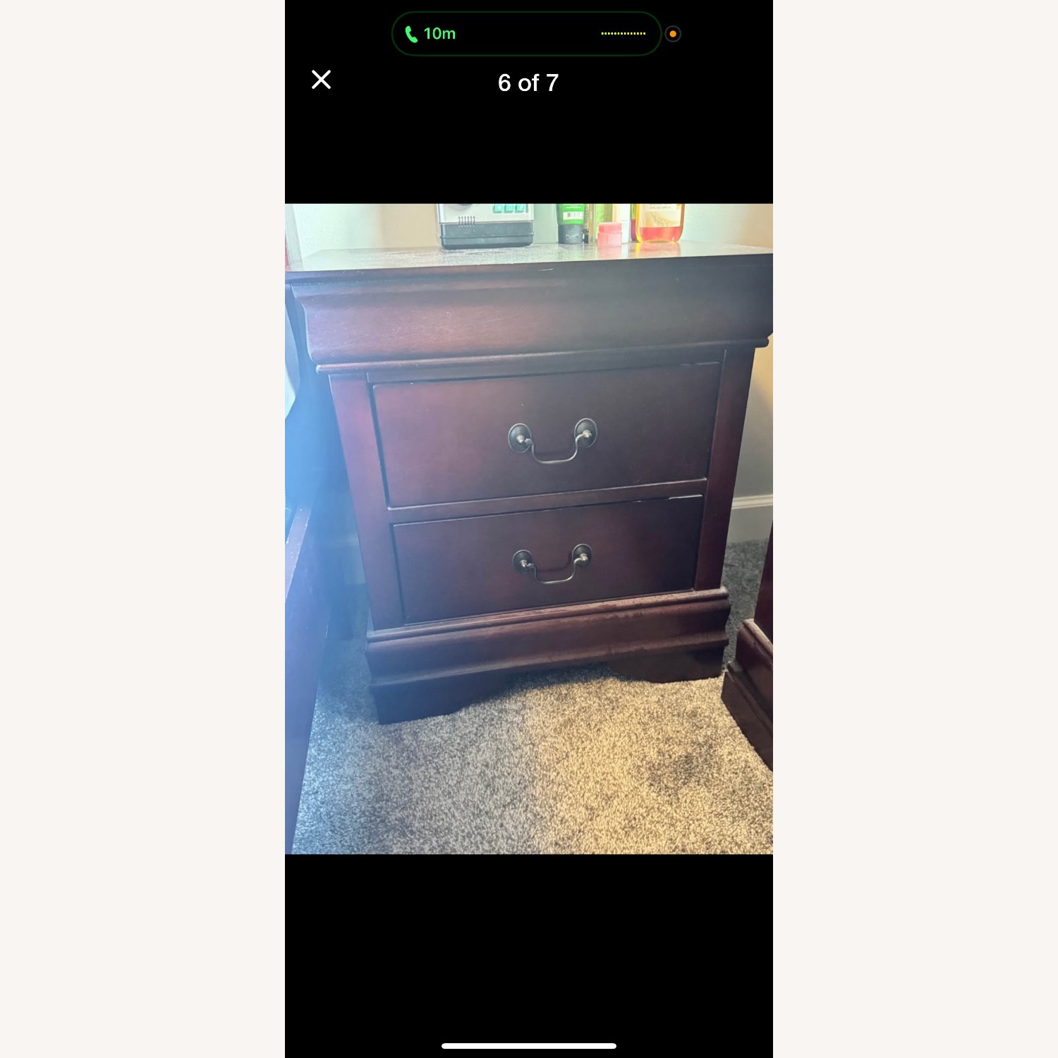 Ashley Furniture Dark Brown Wood Queen Bed - image-5