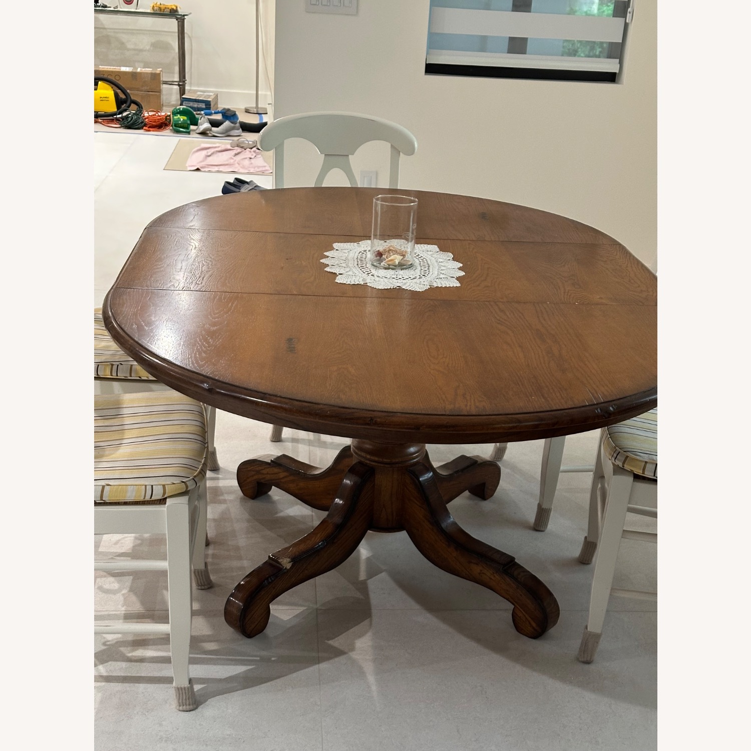 Pottery Barn Wood Table + 6 Chairs - image-3