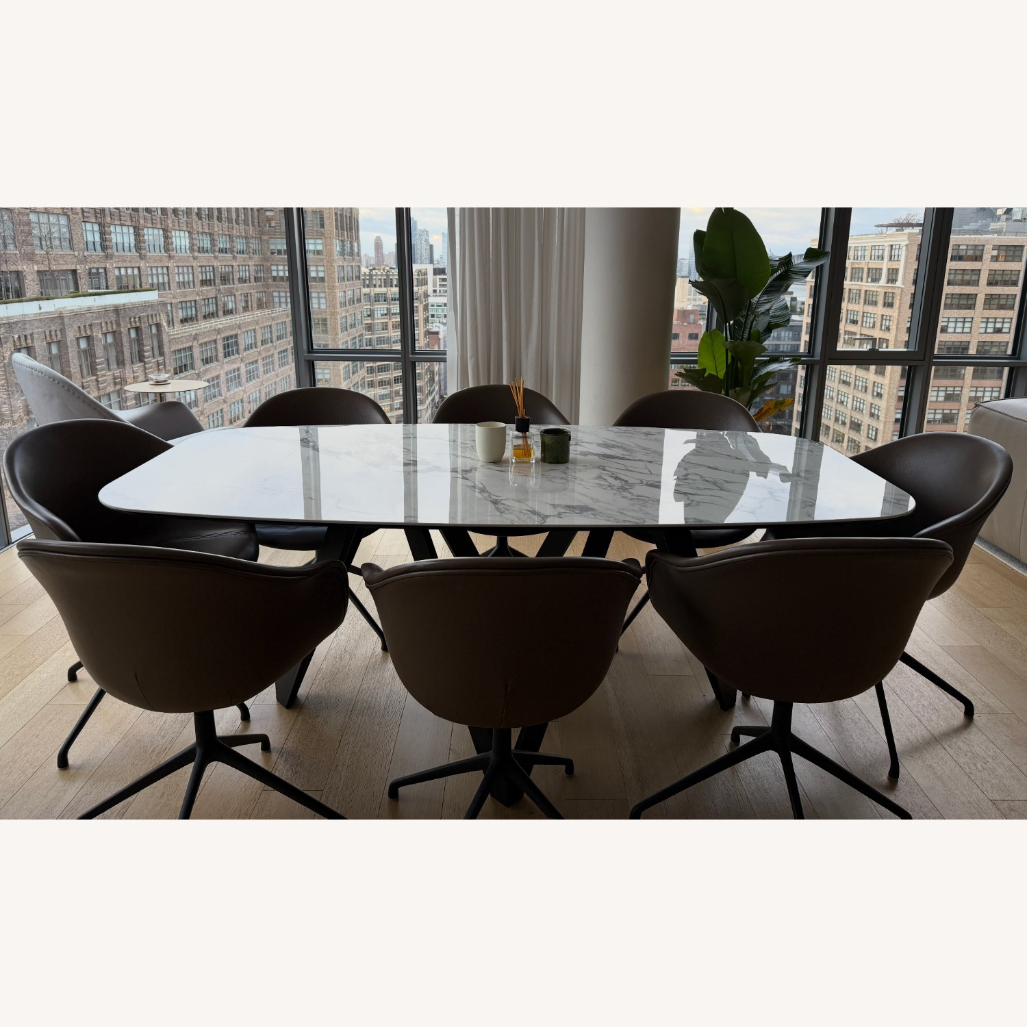 BoConcept Adelaide Taupe Dining Chairs - Set of 8 - image-5