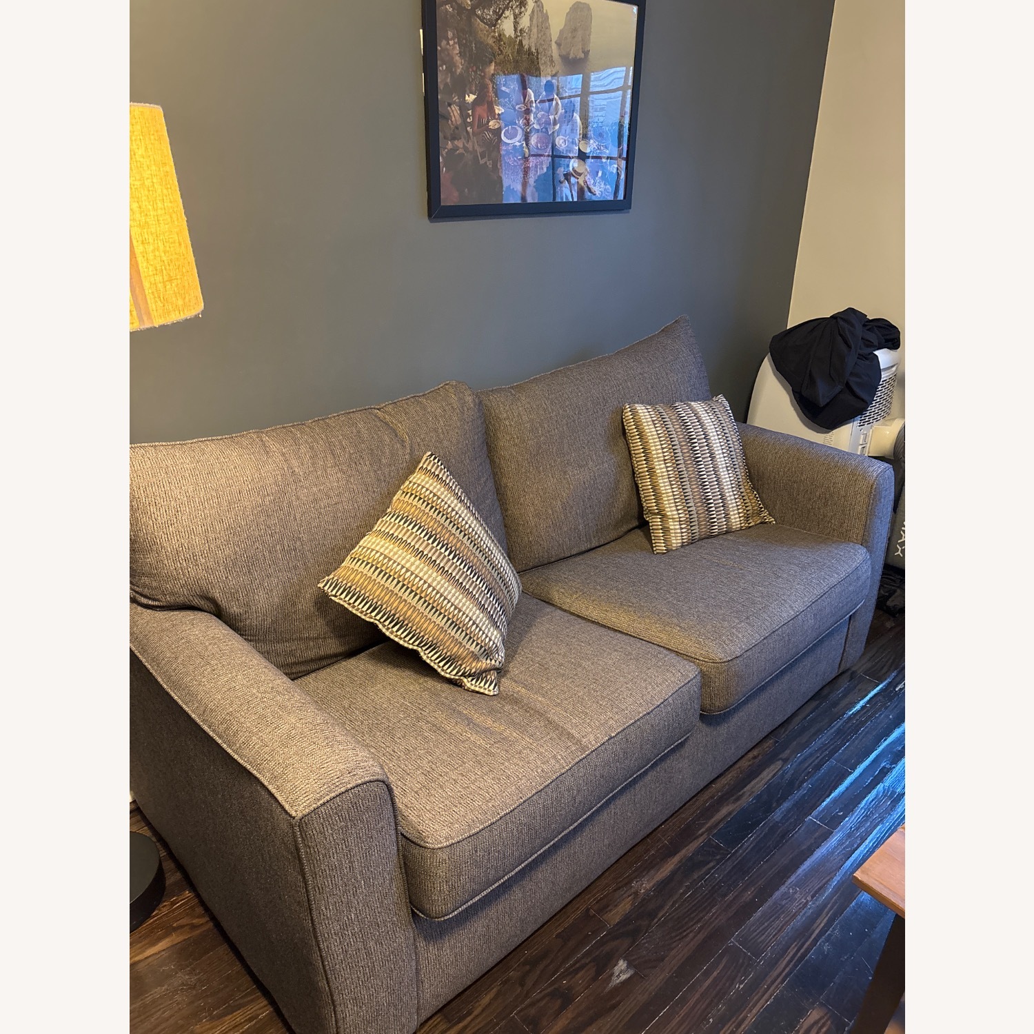 Raymour & Flanigan Dark Gray Fabric Sleeper Sofa - image-2