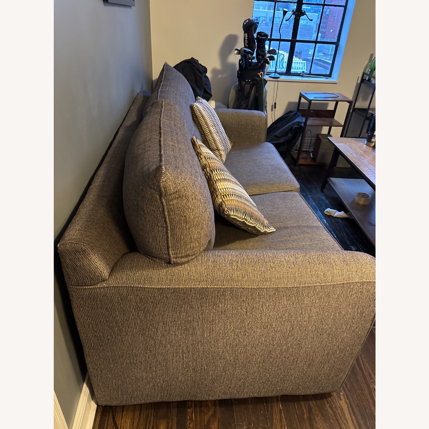 Raymour & Flanigan Dark Gray Fabric Sleeper Sofa - image-3