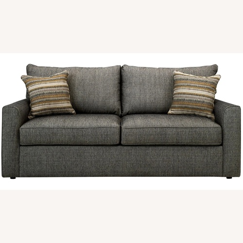 Used Raymour & Flanigan Dark Gray Fabric Sleeper Sofa for sale on AptDeco