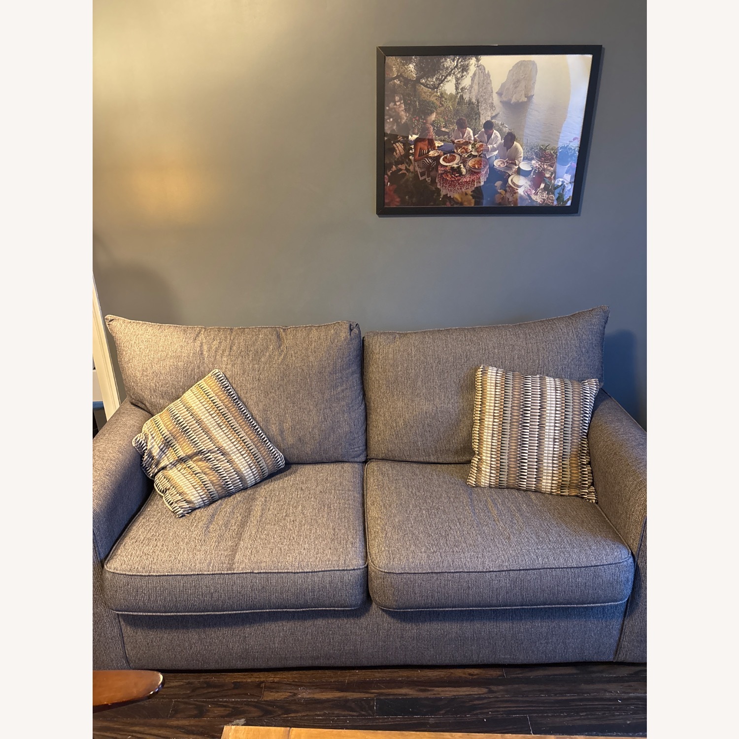 Raymour & Flanigan Dark Gray Fabric Sleeper Sofa - image-1