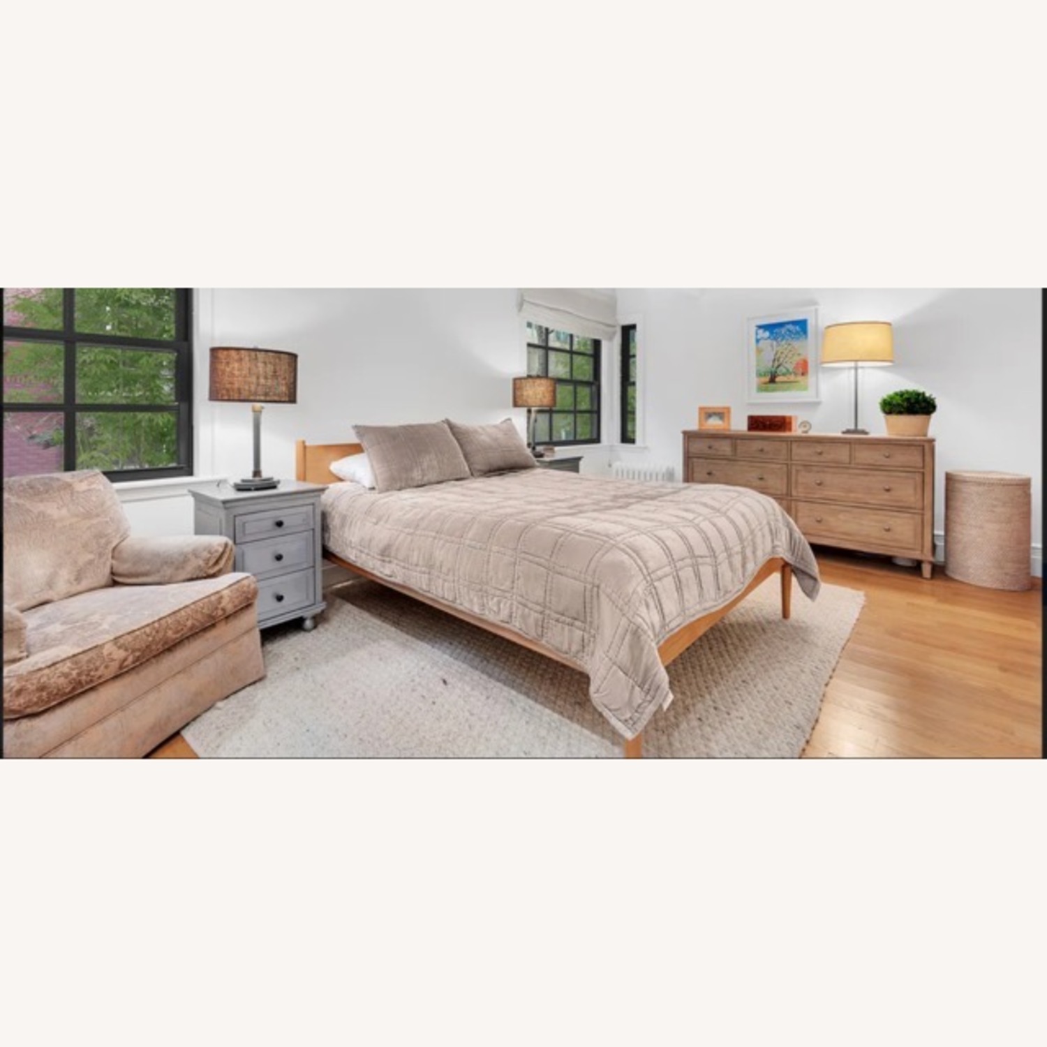 Restoration Hardware Zinc Wrapped Nightstand Set - image-7