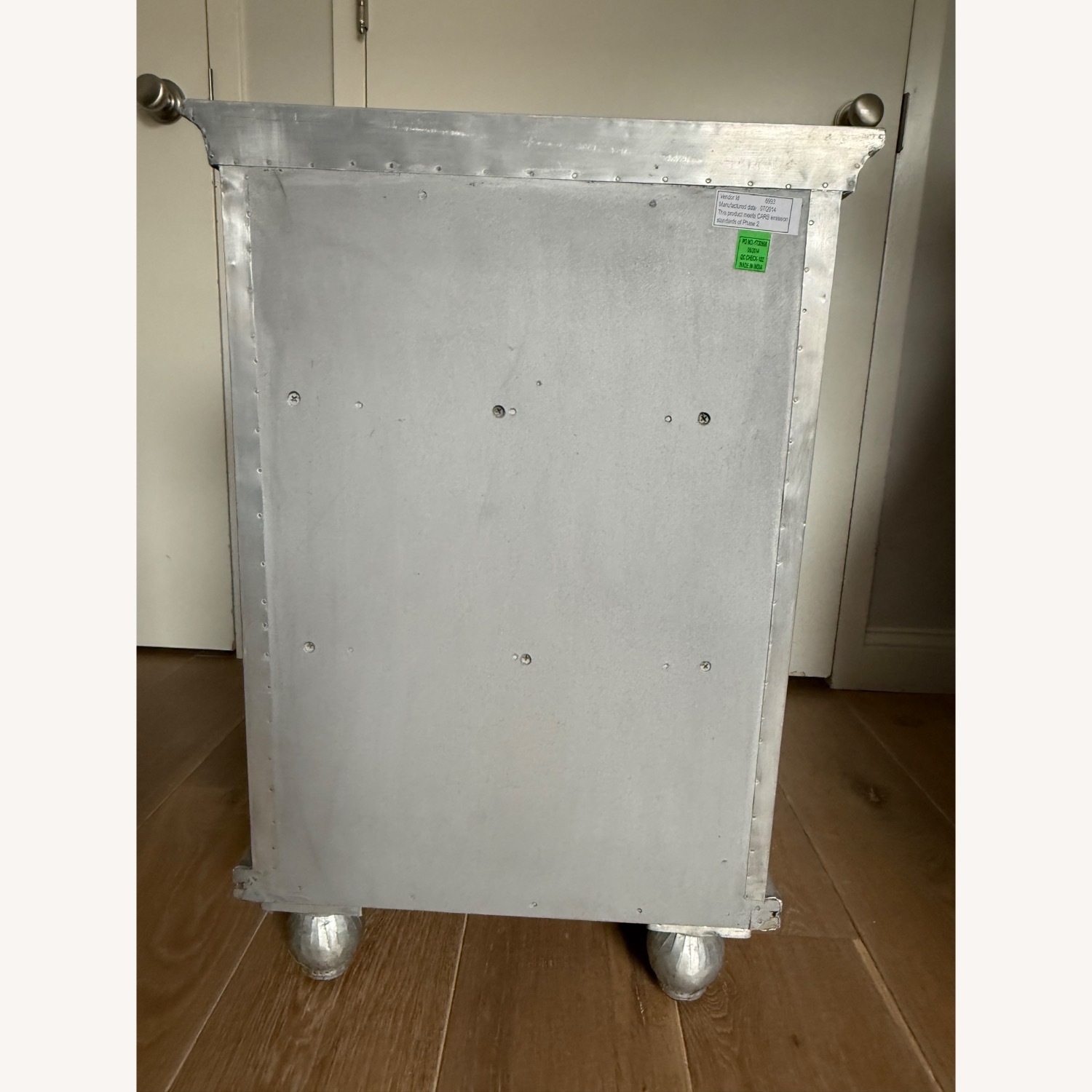 Restoration Hardware Zinc Wrapped Nightstand Set - image-3