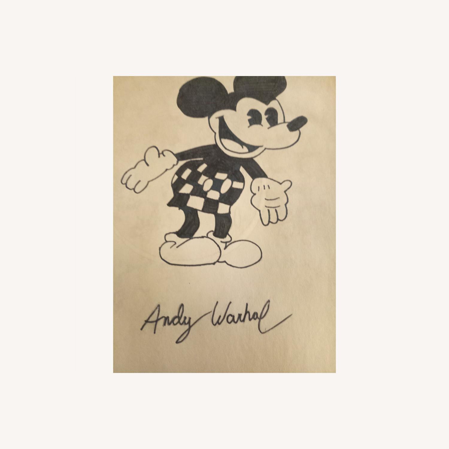 Andy Warhol Painting Walt Disney Mickey Mouse - image-0