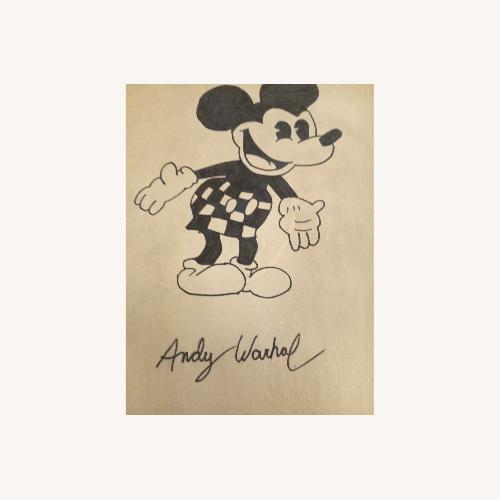 Used Andy Warhol Painting Walt Disney Mickey Mouse for sale on AptDeco