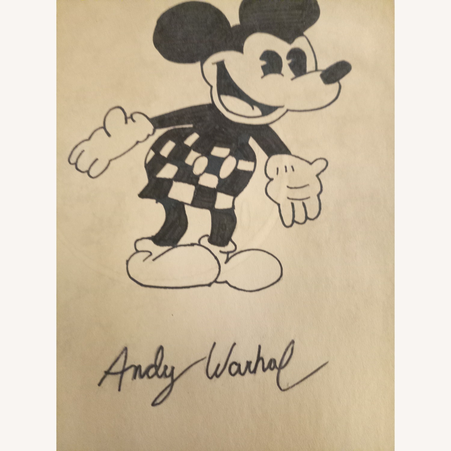 Andy Warhol Painting Walt Disney Mickey Mouse - image-1