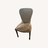 Z Gallerie Light Gray Velvet Dining Chairs