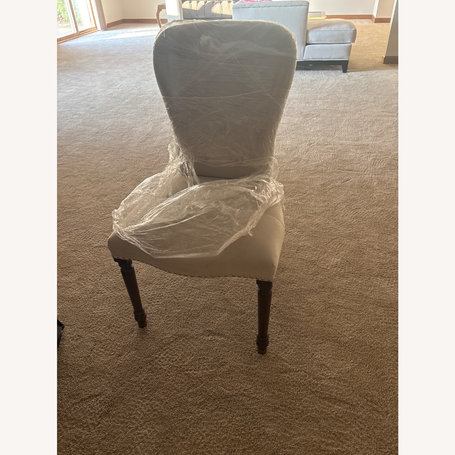 Z Gallerie Light Gray Velvet Dining Chairs - image-2