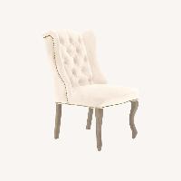 Z Gallerie White Velvet Dining Chairs