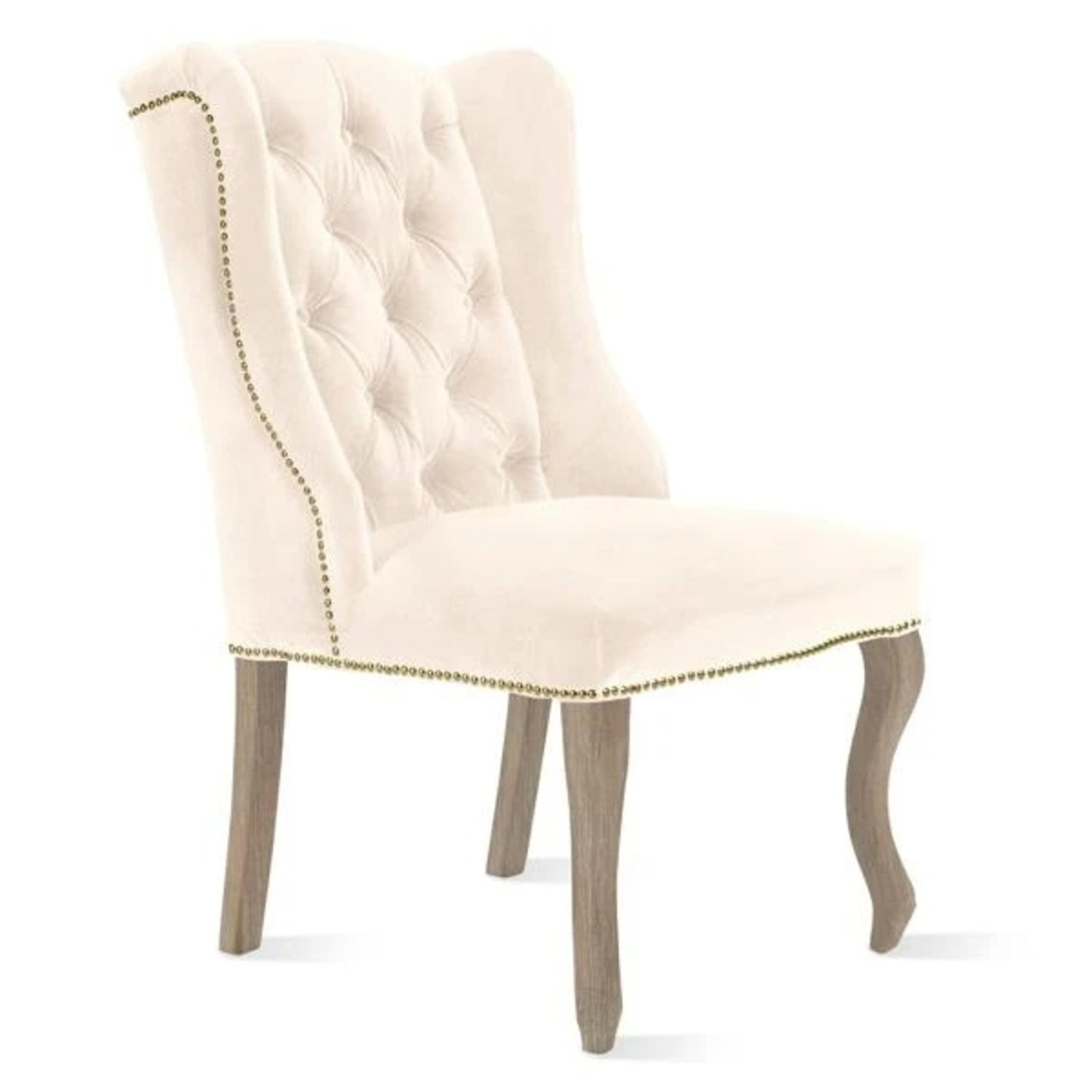 Z Gallerie White Velvet Dining Chairs - image-6