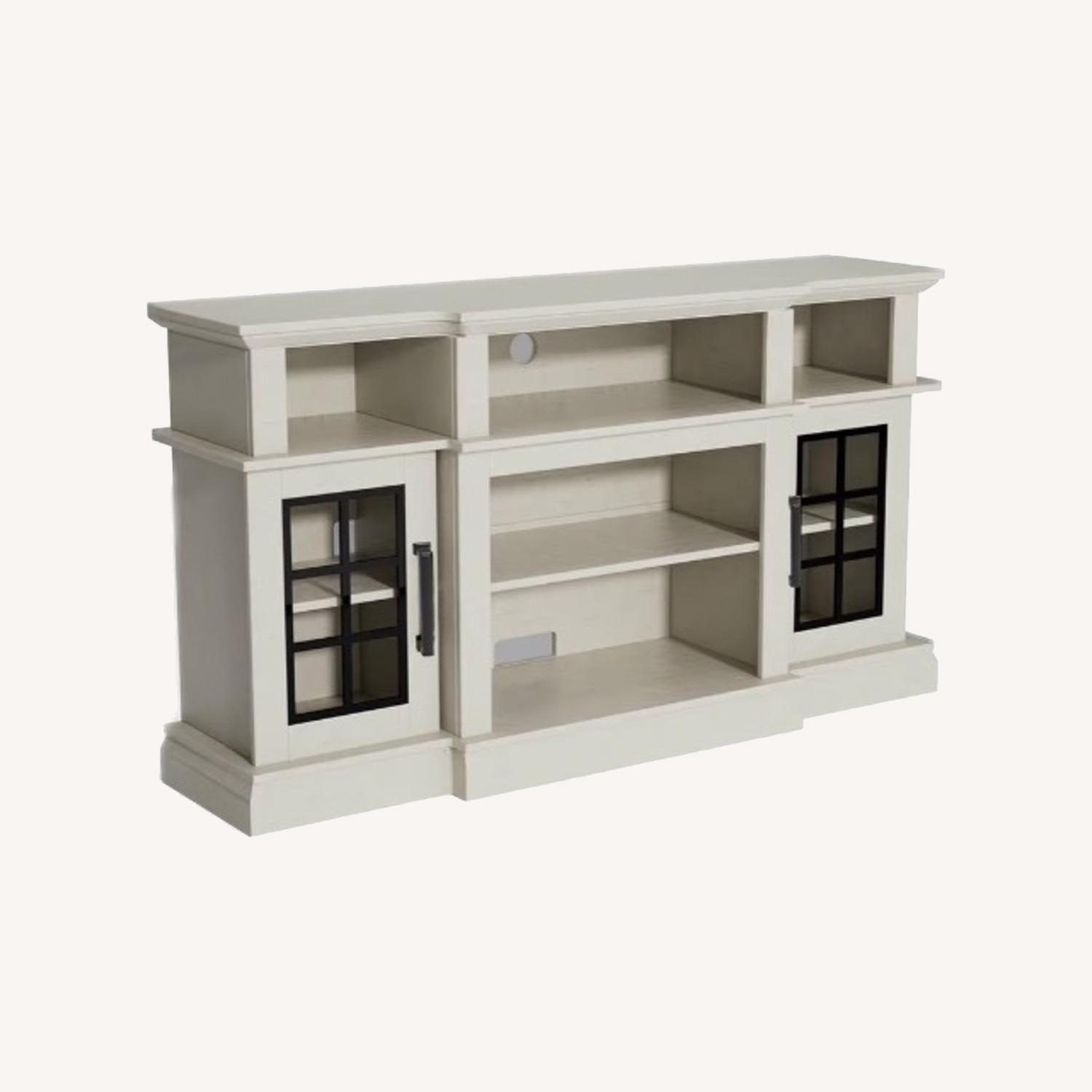 White Engineered Wood Media Storage - image-0