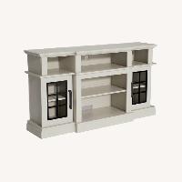 White Engineered Wood Media Storage