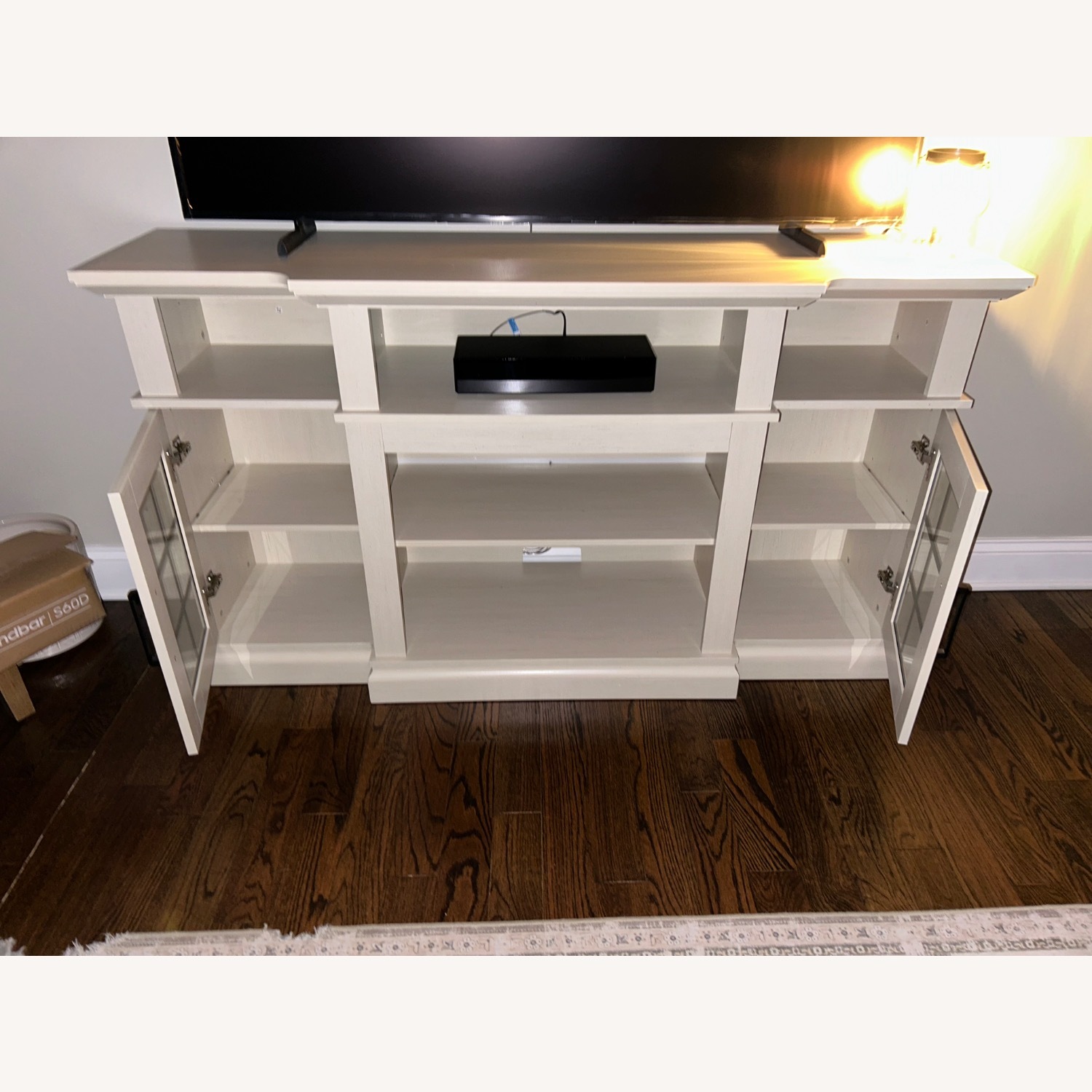 White Engineered Wood Media Storage - image-7