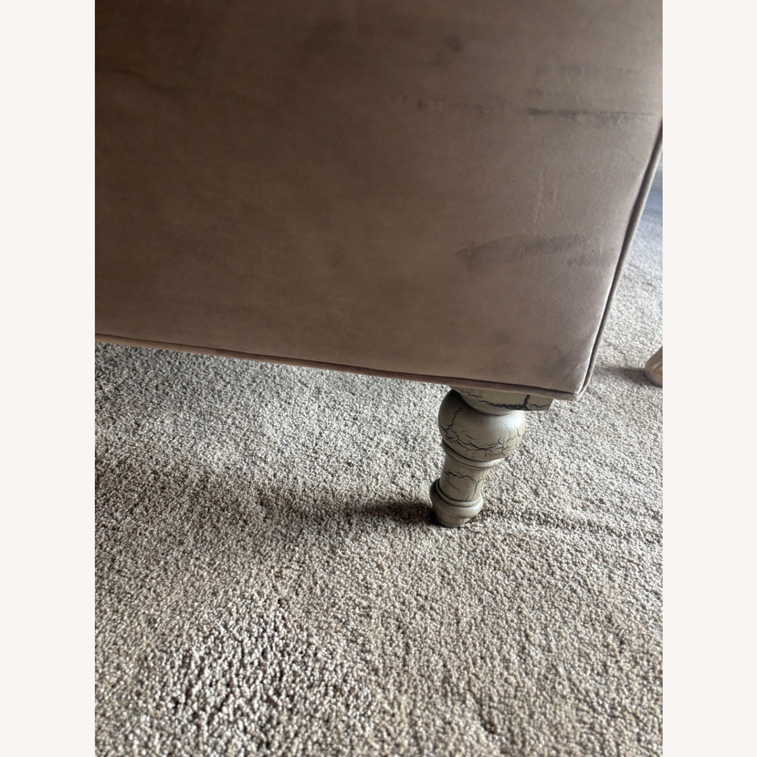 Arhaus Light Gray Velvet 3+ Seater Sofa - image-6