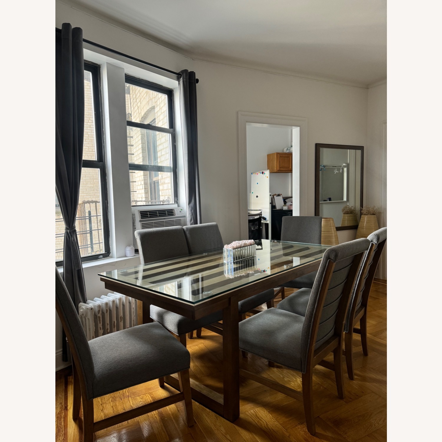 Glass Dining Table With 6 Chairs - image-2