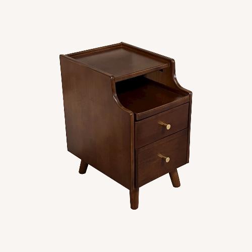 Used Small Nightstands W 2 Drawers & Sliding Shelf for sale on AptDeco
