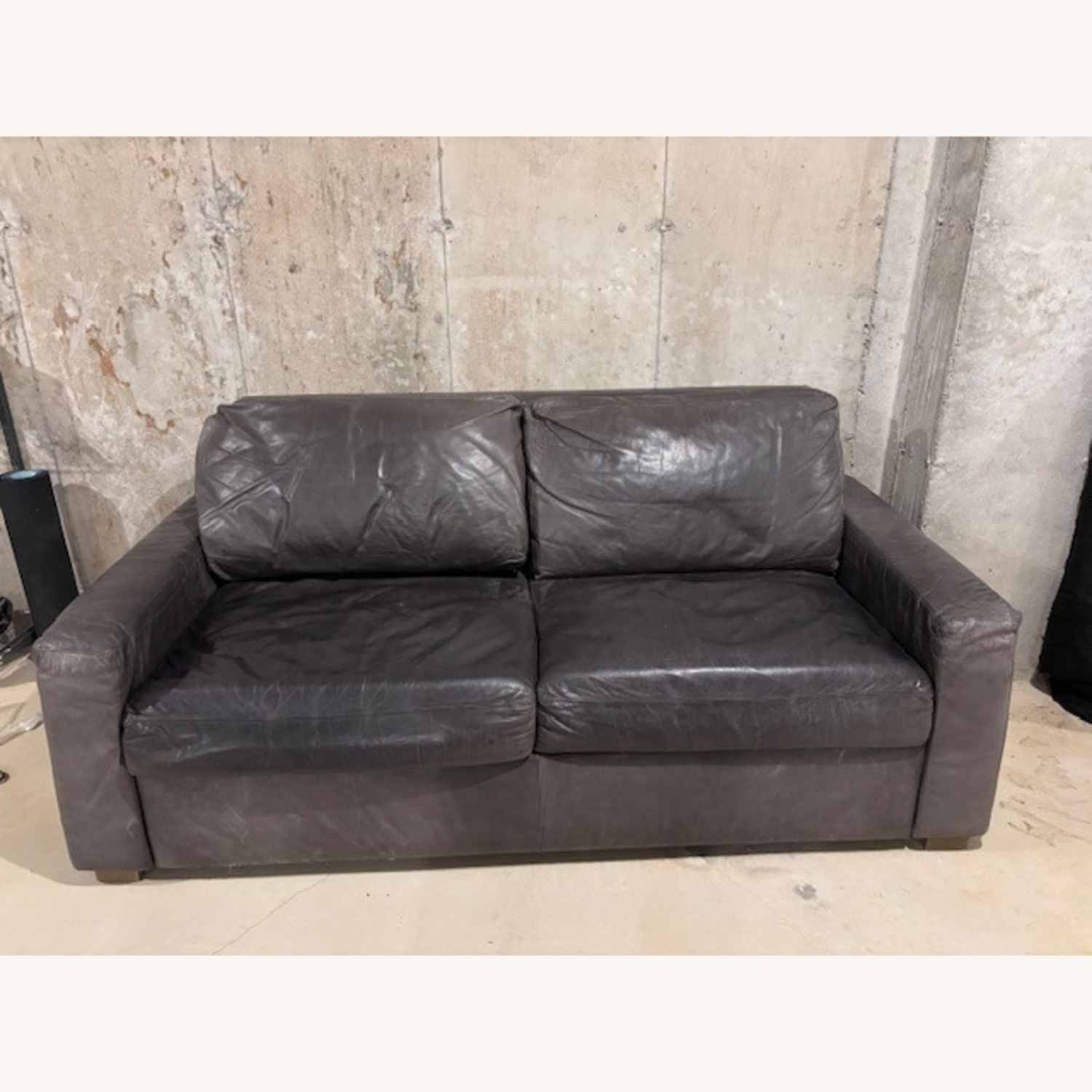 Restoration Hardware Maxwell Dark Gray Sleeper Sofa - image-1