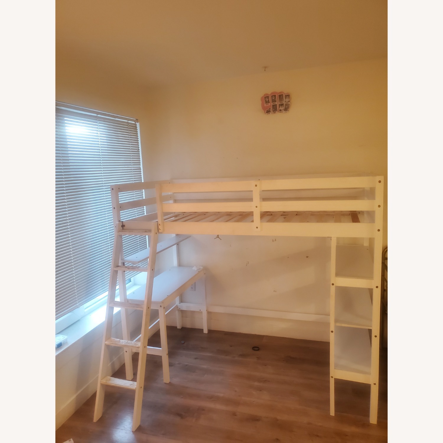 Amazon White Wood Bunk Bed - image-2