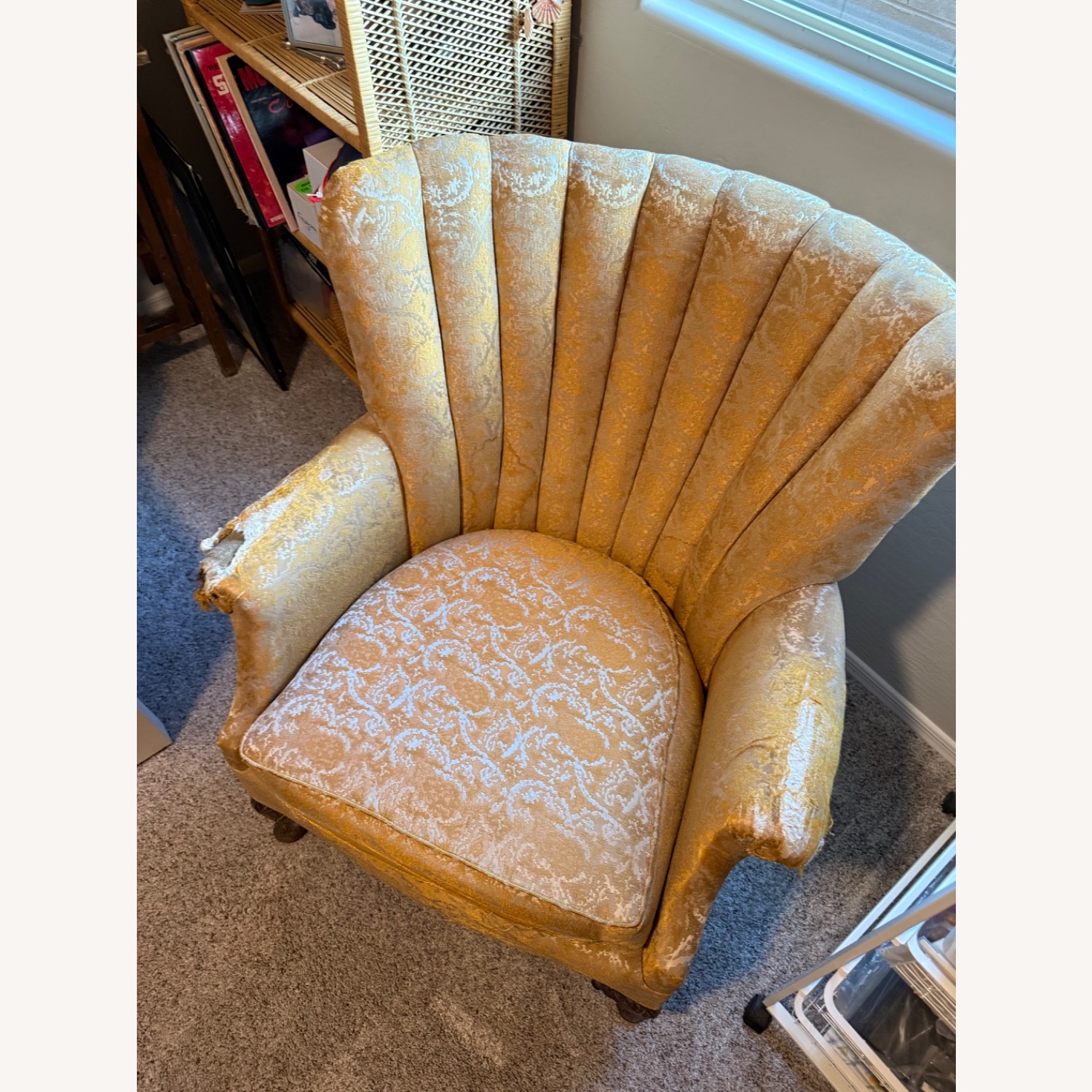 Antique Wingback Chair - image-1