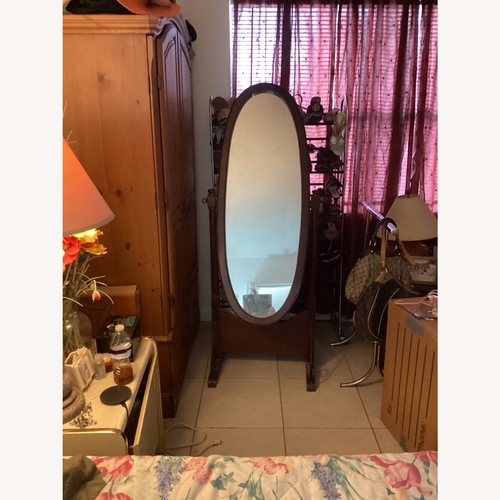 Used Vintage/Antique Finds Dark Brown Floor Mirror for sale on AptDeco