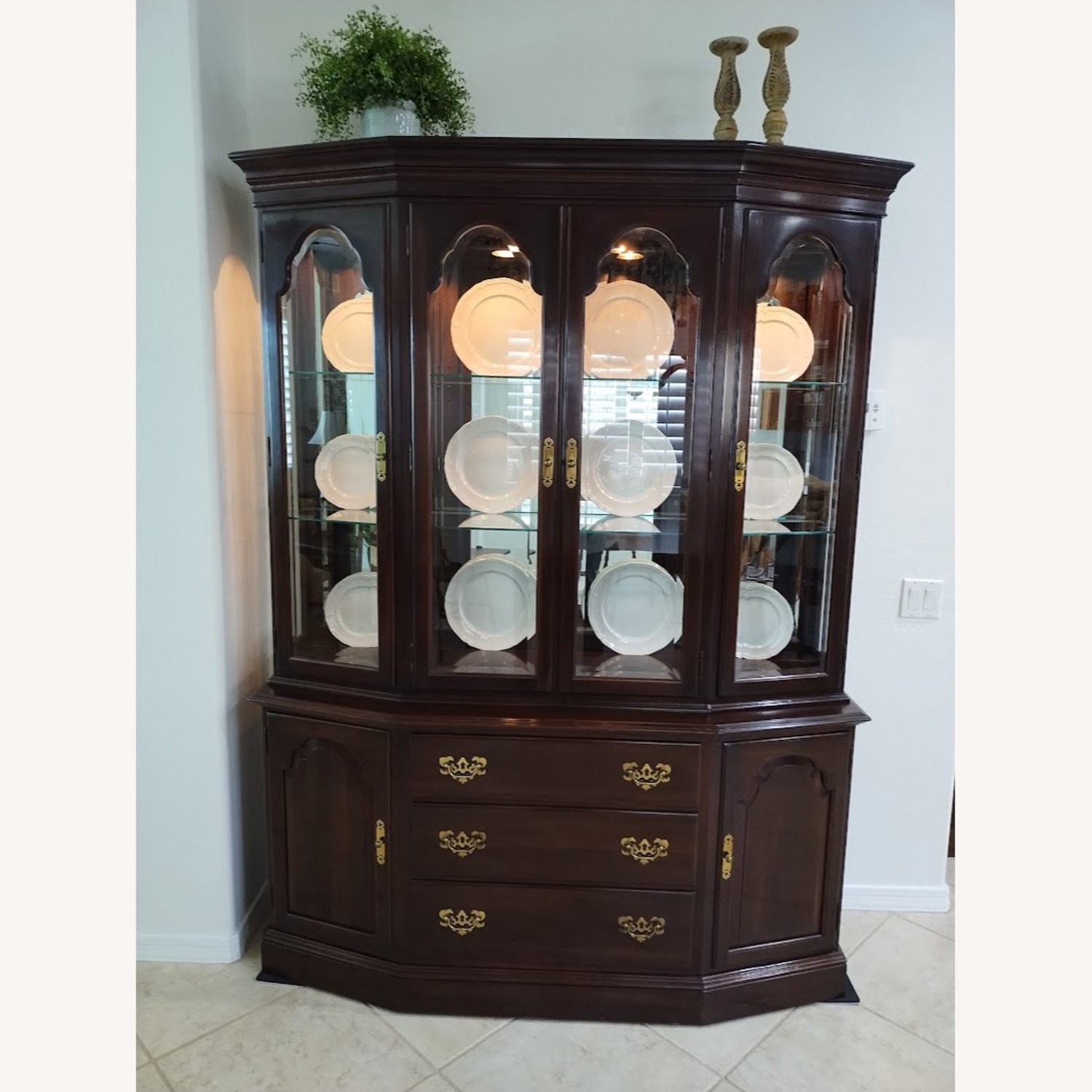 Ethan Allen Georgian Court China Cabinet - image-1
