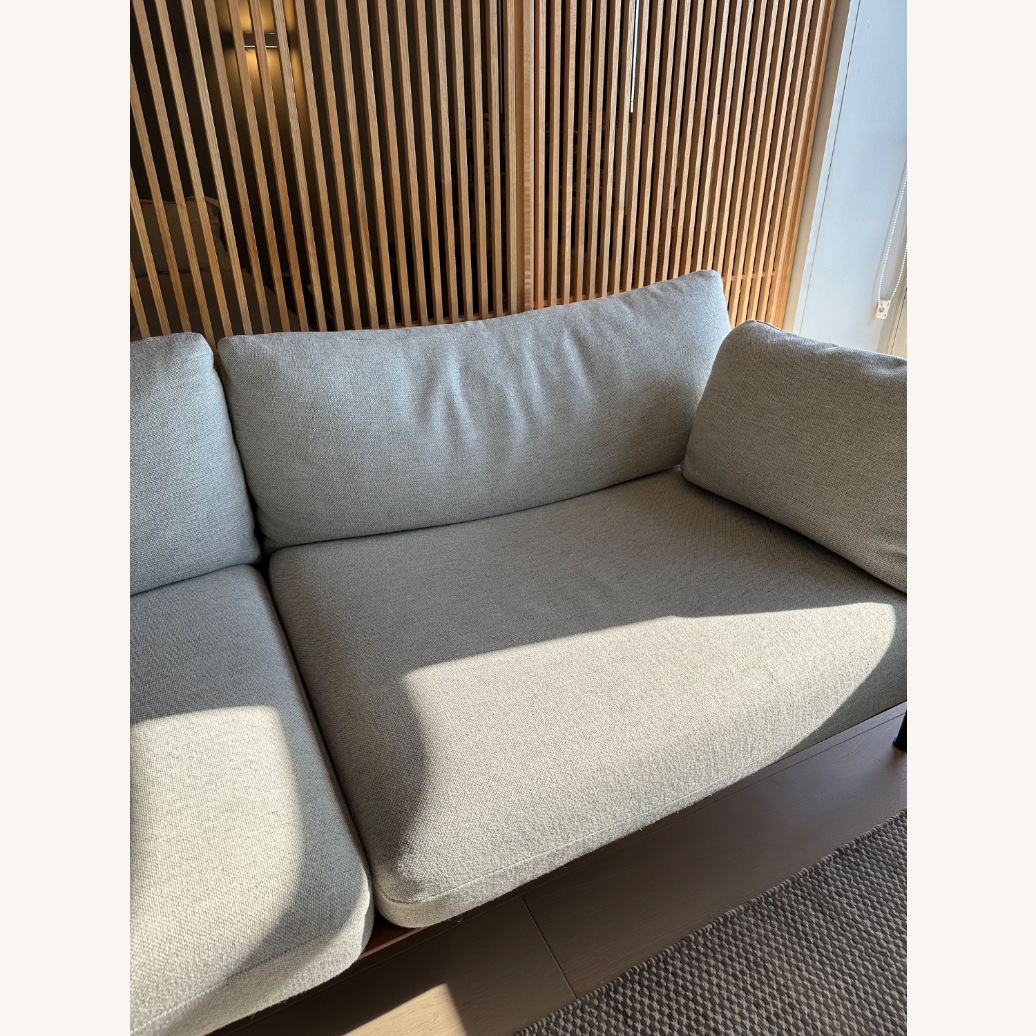 Light Gray Fabric 2 Piece Sectional - image-2