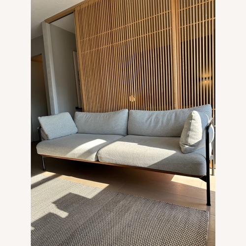 Used Light Gray Fabric 2 Piece Sectional for sale on AptDeco