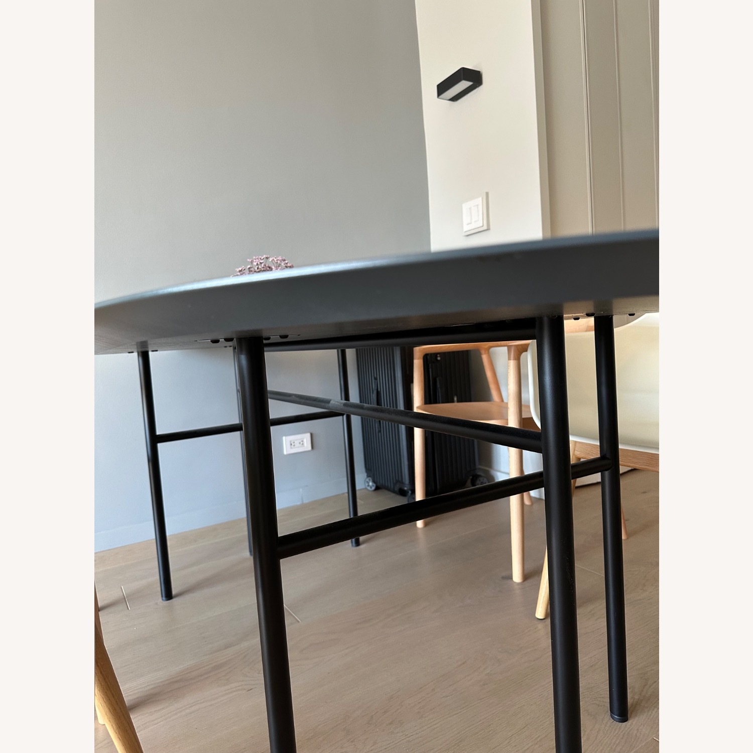 Menu Black Wood Veneer Dining Table - image-1