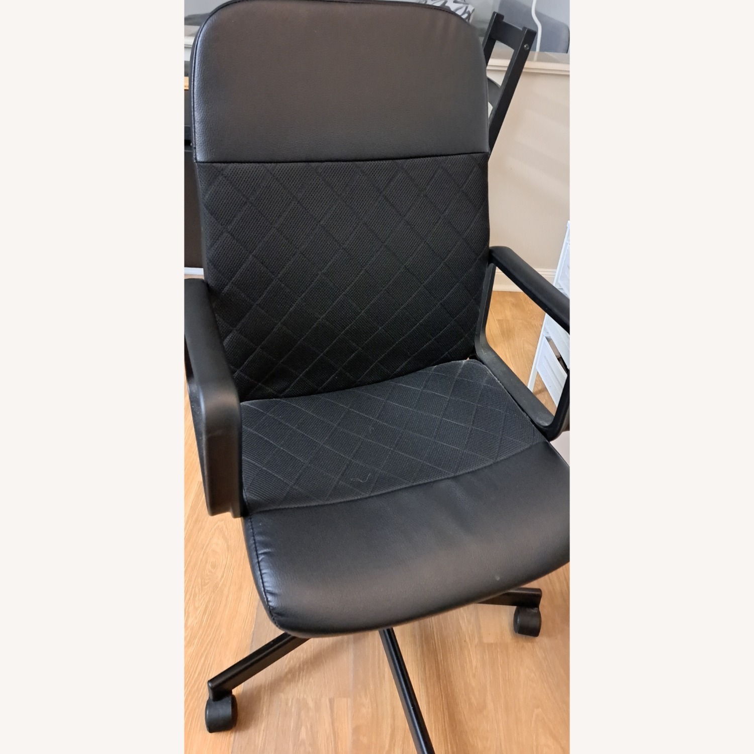 IKEA RENBERGET Swivel Chair, Bomstad Black - image-1