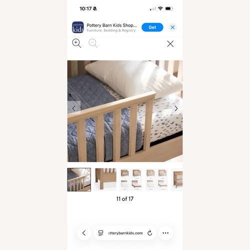 Used Pottery Barn Kids Larkin Toddler Conversion Kit Crib for sale on AptDeco