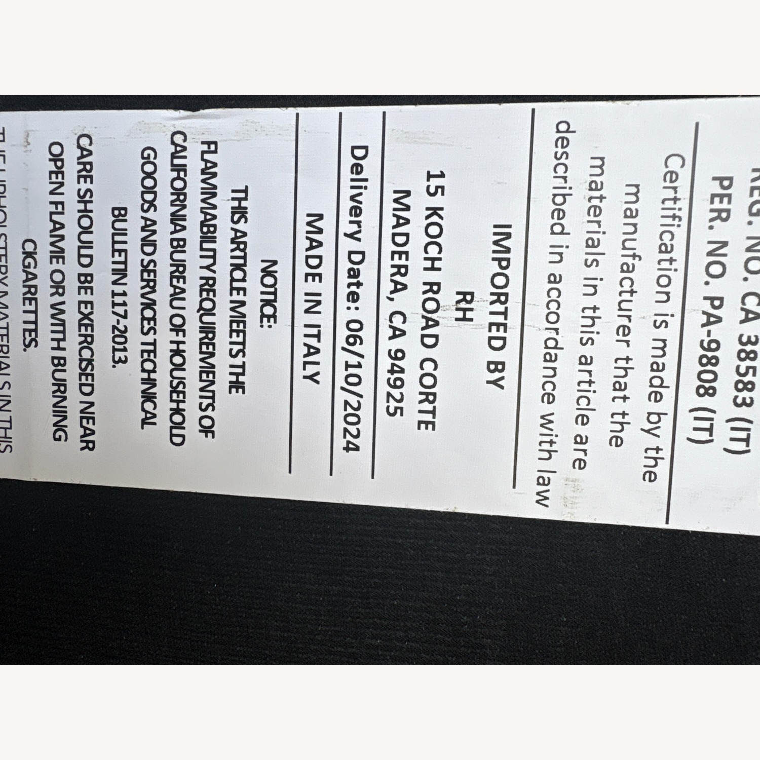 Restoration Hardware Monza 3+ Seater Sofa - image-1