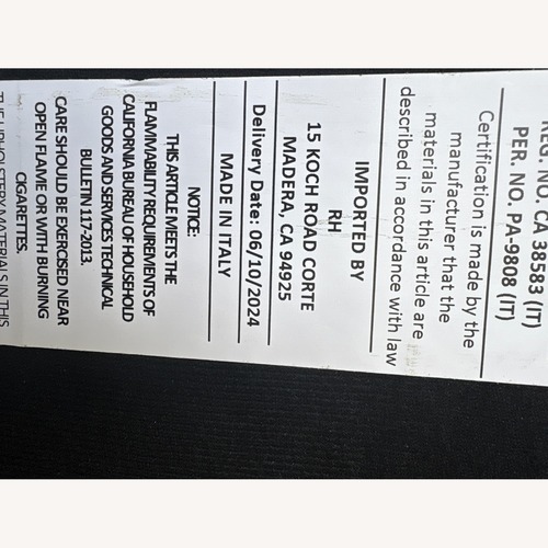 Used Restoration Hardware Monza 3+ Seater Sofa for sale on AptDeco